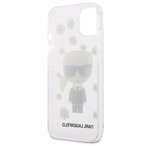 Karl Lagerfeld Flower Ikonik Karl Kotelo iPhone 13 mini - läpinäkyvä - läpinäkyvä