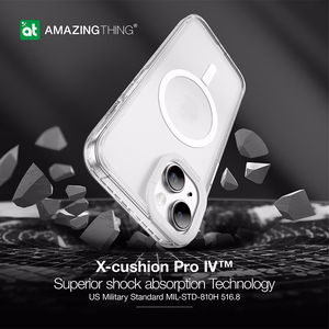 Amazing Thing Titan Pro Magsafe Suojakuori 10FT IP156.7TMCL iPhone 15 Plus:lle läpinäkyvä