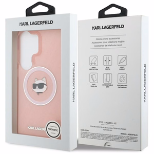 Karl Lagerfeld IML Repeated Choupette MagSafe Case for Samsung Galaxy S26 Ultra - Pink