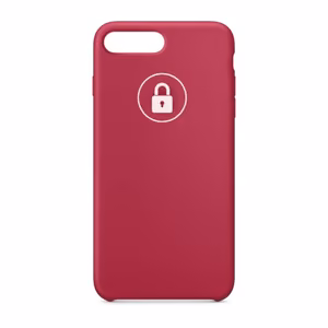 Puhelimen suojakuori Silicone Case iPhone 7 (iPhone 8) / Rose Red / pakkauksessa