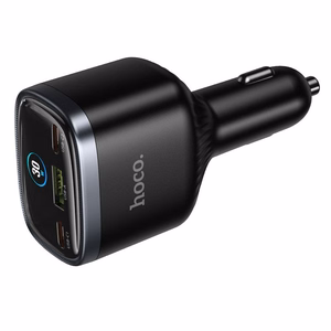 Hoco Z70 -autolaturi, USB-A + 2 × USB-C, PD QC3.0, 93 W, musta