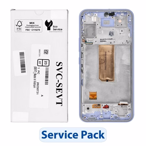 ServicePack LCD-näyttö SAMSUNG A54 5G A546B violetti GH82-31231D