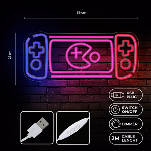 Neon PLEXI LED GAME CONSOLE moniväri FPNE27 Forever Light