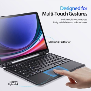Dux Ducis DK -suojakuori langattomalla näppäimistöllä Samsung Tab S9 / S9FE / S10FE musta