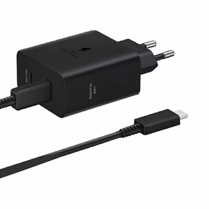 Samsung Power Adapter Duo EP-T5020XBEGEU verkkolaturi 2x USB-C 50W - musta