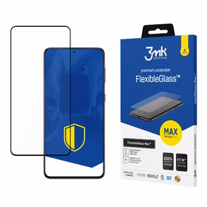 Tempered Glass 3mk FlexibleGlass Max Black for Samsung Galaxy S21+ 5G