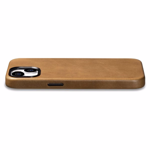 iCarer Öljyvaha Premium Nahkakotelo iPhone 14 Plus Magneettinen nahkakotelo MagSafe ruskea (WMI14220703-TN)