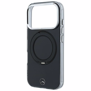 Mercedes Iconic Logo -suojakuori laitteelle iPhone 18 Pro Max / 17 Pro Max, rengastuella, MagSafe-yhteensopiva – musta