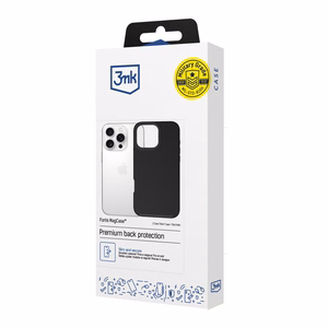 3mk Fortis MagCase -suojakuori iPhone 16 Pro Max:lle - musta