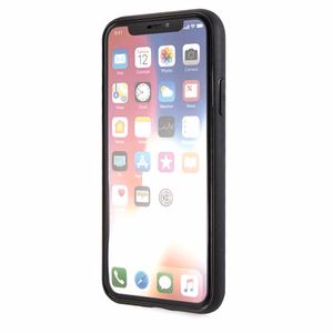 Karl Lagerfeld Iconic Glitter Karlin pää iPhone X / Xs Suojakuori - Punainen