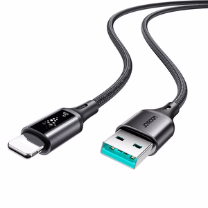 Joyroom S-A60 StarTalk 3A USB-A – Lightning -kaapeli, 1.2m, musta