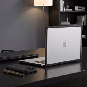 Tech-Protect Velar Case for MacBook Air 13" 2023 / 2024 / 2025 / 2026 - Transparent Black