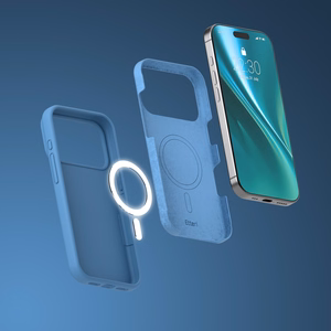 Etteri Silicone Mag suojakuori iPhone 17 Pro / iPhone 18 Pro tummansininen