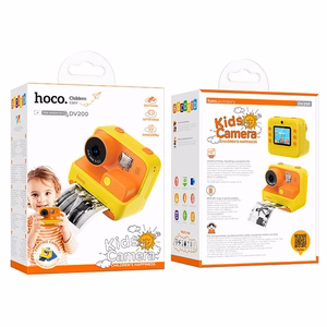 Digitaalinen lastenkamera tulostimella Hoco 1MP 2,0" HD Ready DV200 keltainen