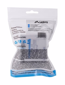 Lanberg OU6-0002-W – Cat.6-pintarasia, 2 RJ-45-porttia, valkoinen