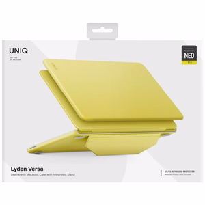 Uniq Lyden Versa suojakuori mallille MacBook Neo – väri: keltainen