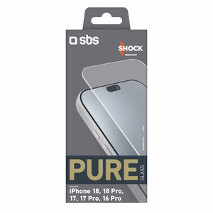SBS Pure Glass karkaistu suojalasi mallille iPhone 18 / 18 Pro / 17 / 17 Pro / 16 Pro