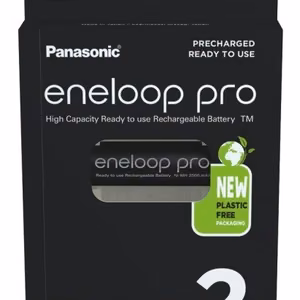 Ladattavat paristot PANASONIC ENELOOP PRO AA 2500 mAh 2 kpl (BK-3HCDE/2CP)