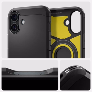 Spigen Tough Armor Mag MagSafe Suojakuori iPhone 16 6,1 musta