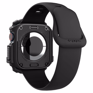 Spigen Rugged Armor Suojakuori Apple Watch 10:lle (42mm) - Musta