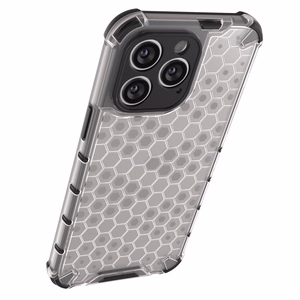 Honeycomb tapauksessa iPhone 14 Pro Max panssaroitu hybridi kansi läpinäkyvästä
