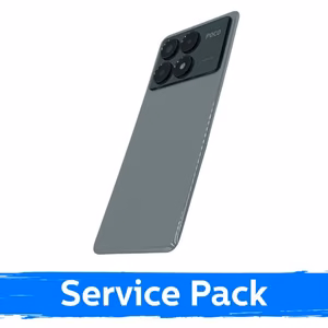 Back Cover Compatible With Xiaomi Poco X6 Pro 5G / Gray / (Service Pack)