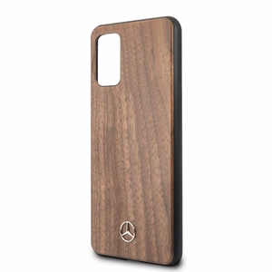 Mercedes Wood Line Pähkinäpuu kotelo Samsung Galaxy S20+ - ruskea