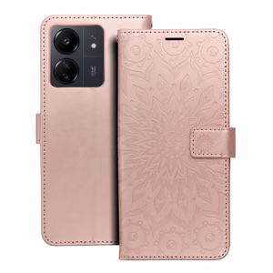 MEZZO Kirjasuojakuori Xiaomi Redmi 13C / Poco C65:lle mandala ruusukulta