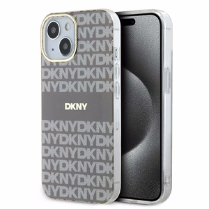 DKNY IML Mono ja Raita MagSafe Suojakuori iPhone 15 / 14 / 13:lle - beige