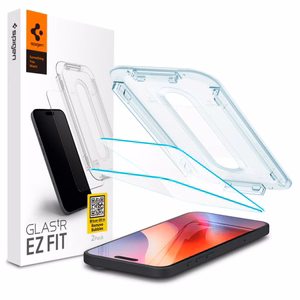 Spigen Glas.tR EZ Fit karkaistu lasi iPhone 15 / 16:lle - 2 kpl.