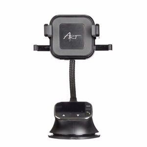 Universaali 4-in-1 autopidike (handsfree, 10W langaton laturi, FM-lähetin) MP3TR FM-09BT
