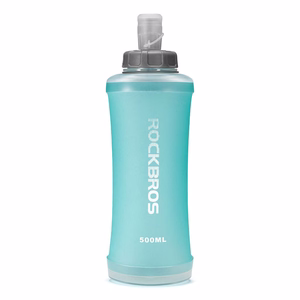 Rockbros 350017002 pehmeä juoksupullo, 500 ml – vaaleansininen