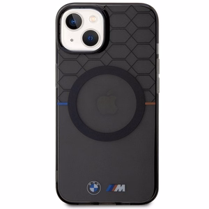 BMW BMHMP14SHGPK Suojakuori iPhone 14 6.1" harmaa/harmaa Pattern MagSafe