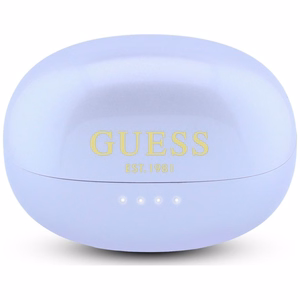 Wireless earphones OWS Guess Metalic Finish Electropated Parts Classic Logo purple