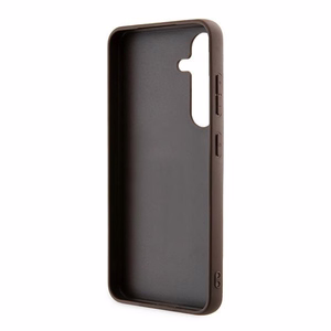 Guess 4G Metal Gold Logo Suojakuori Samsung Galaxy A35:lle - ruskea
