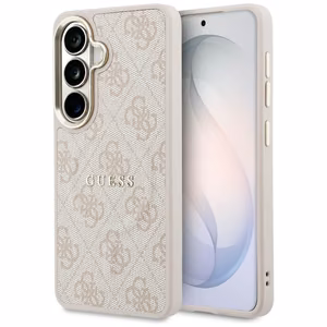 Guess suojakuori 4G Embossed Ring MagSafe Samsung Galaxy S26 Plus:lle pinkki
