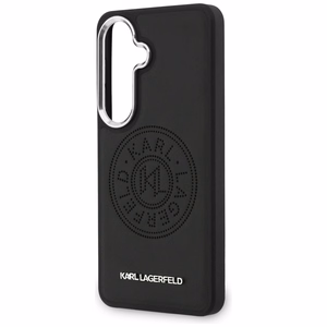 Karl Lagerfeld Suojakuori Perforated KL MagSafe Samsung Galaxy S26:lle musta