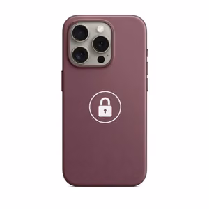 Leather Case v2 nahkainen suojakuori iPhone 15 Pro Max:lle, Mulberry