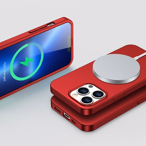 Joyroom 360 Full Case etu- ja takakuori iPhone 13 Pro Max + karkaistua lasia näytönsuoja punainen (JR-BP928 punainen)