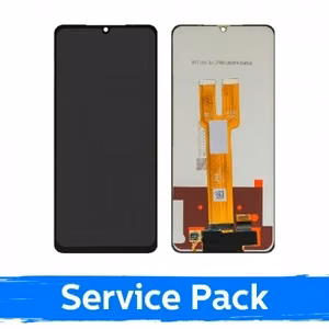 LCD-näyttö Samsung A066 A06 5G / M066 M06 5G musta (Service Pack / Aftermarket)(NF-versio)