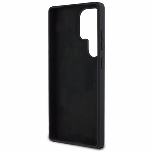 Guess Silikoninen Big 4G Logo Bottom Script Suojakuori Samsung Galaxy S25 Ultralle - musta