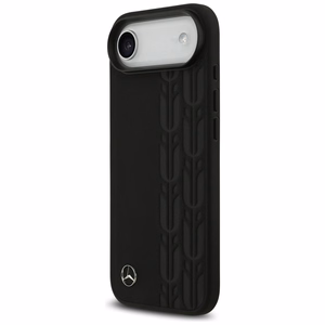 Mercedes Nahkainen Laurel Leaves MagSafe Suojakuori iPhone Air:lle - musta