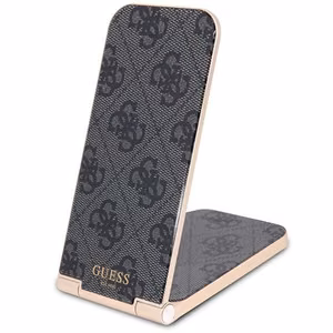 Guess 4G Pattern MagSafe taitettava 2in1 15W induktiivinen laturi - musta