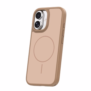 Frame Thin Mag case for iPhone 16 6,1" brown