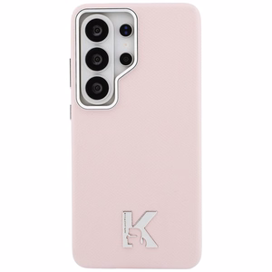 Karl Lagerfeld K Metal Logo MagSafe suojakuori Samsung Galaxy S26 Ultra vaaleanpunainen