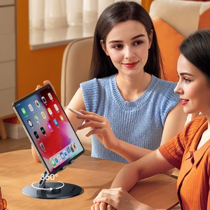 Wozinsky WRS-DSY84SS 360° kääntyvä alumiininen tablettiteline - harmaa