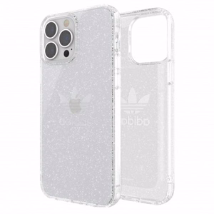 Adidas OR Suojaava selkeä tapaus Glitter iPhone 13 Pro Max - läpinäkyvä hopea - läpinäkyvä hopea