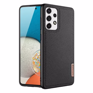 Dux Ducis Fino kotelo kansi, nylon materiaali Samsung Galaxy A73 musta