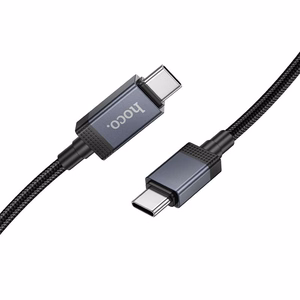 Kaapeli USB C - USB C Hoco 3A 60W näytöllä 1 m X118 musta