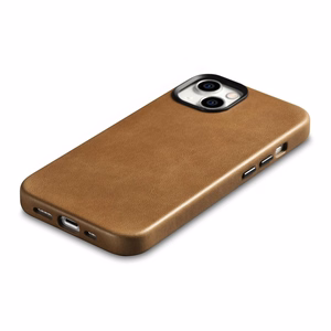 iCarer Öljyvaha Premium Nahkakotelo iPhone 14 Plus Magneettinen nahkakotelo MagSafe ruskea (WMI14220703-TN)